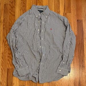 Ralph Lauren Blue and White Striped Shirt